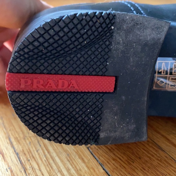 Prada Black Leather Moto Boot - Picture 9 of 13